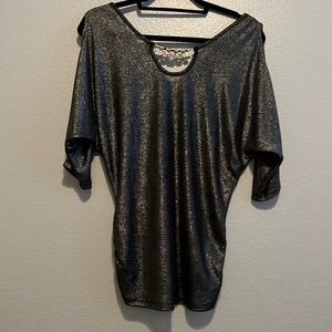 Shimmering sheer blouse